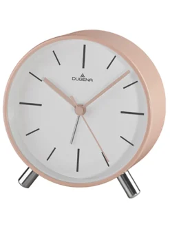 Dugena 4460958 Wecker Leise Sekunde Uhr Unisex Weiss