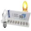 10 St. E10 LED-Ersatzlampen Glühbirnen Topkerze Für Lichterkette 8V-55V/0.2W