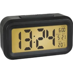 TFA Dostmann TFA 60.2018.01 Lumio Digitalwecker Schwarz