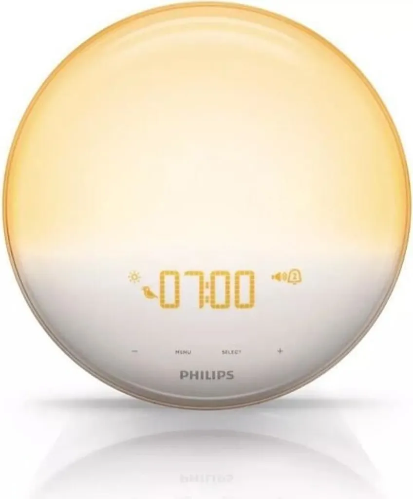 Philips HF3519/01 Wake-up Light (Sonnenaufgangfunktion, Digitales Fm Radio, Tageslichtwecker) Weiß - Image 3