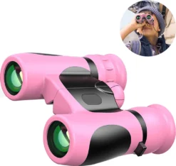 Fernglas-Spielzeug Für Kinder, Geburtstagsgeschenke Für 4–9 Jahre Alte Jungen Zum Spielen Im Freien, 5–12 Jahre Alte Mädchen, Tolles Geschenk Für Kinder, Jagd, Lernen ,Pink