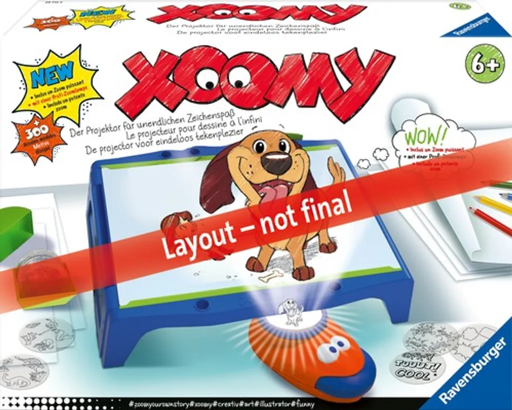 Ravensburger Spielwaren XOOMY® Maxi A4 Malsets Basteln & Kreativitätsspielzeug Ravensburgertopartikel PB22 HK22 Zeichenprojektor - Image 3