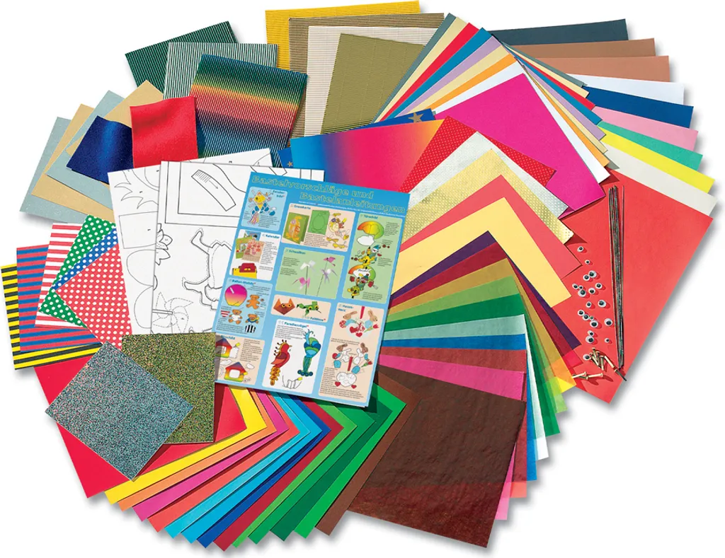 Folia Bastelpapier Koffer Jumbo 107-teilig - Image 2