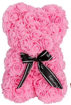 LEX Rosenbär 25 Cm Rosen-Bär YW54162 ROSA
