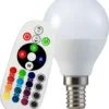 RGB LED 4,8 Watt Leuchtmittel E14, Fernbedienung, 470 Lumen