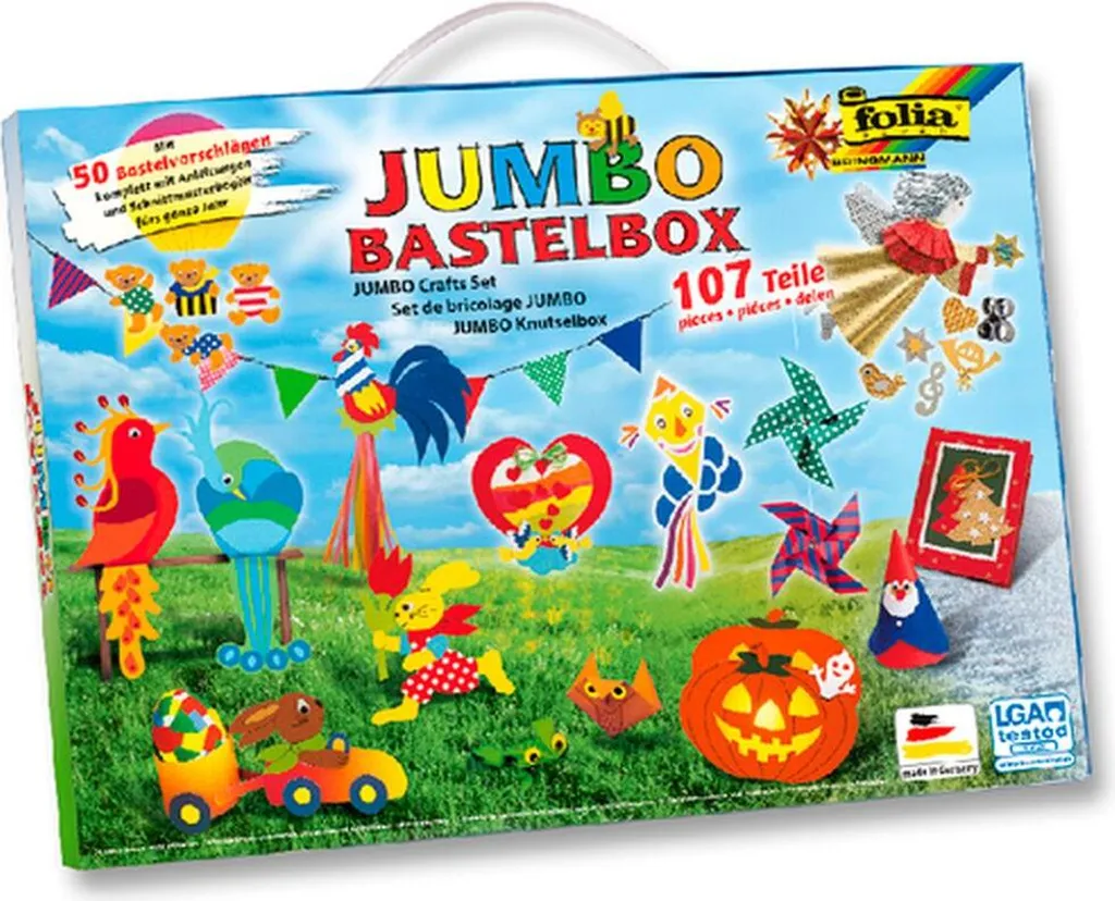 Folia Bastelpapier Koffer Jumbo 107-teilig - Image 7