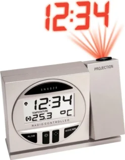 PROJEKTIONS-UHR FUNK-WECKER FUNKUHR TEMPERATUR FUNKWECKER TECHNOLINE WT 590/mit Batterie