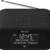KENDO DAB Clock 21EX Schwarz Radiowecker (DAB+, UKW, Wecker, Ladestation, Sleeptimer)