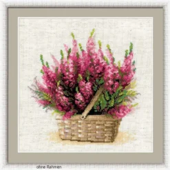 Riolis Stickpackung Stickbild Schottische Heide, Gezählter Kreuzstich, Zählmuster