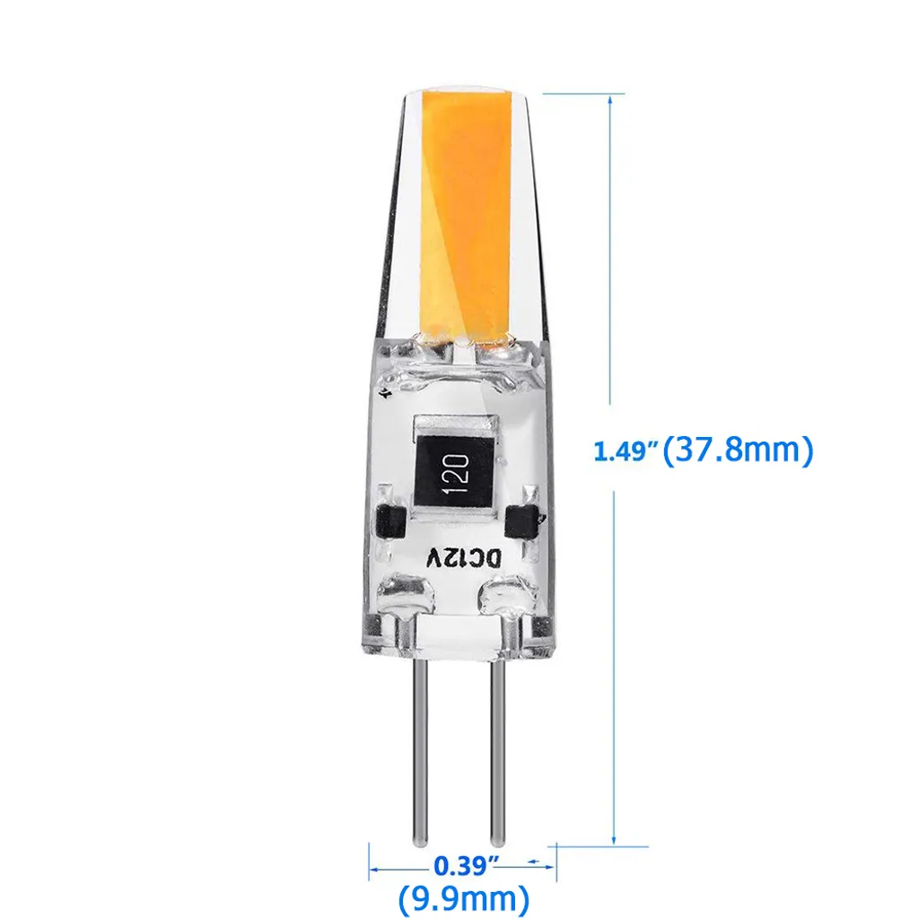 6X G4 3W LED Glühbirne AC/DC12V Warmweiß COB Leuchtmittel Ersatz 20W Halogen Lampe Nicht Dimmbar - Image 4