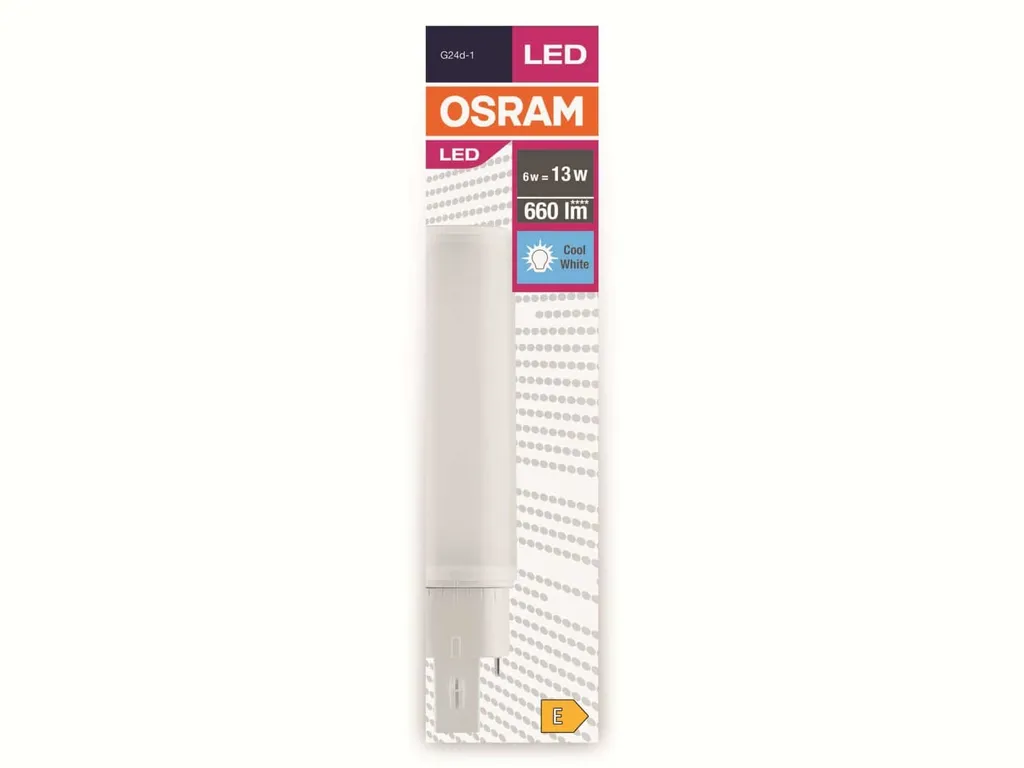 Osram LED Leuchtmittel Dulux D EM & AC 6W/840 G24d-1 2P 660lm Neutralweiß 4000K - Image 4