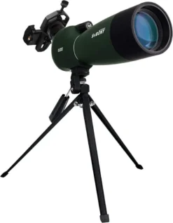 Svbony SV28 Spektiv 25-75x70 Abgewinkeltes Okular Wasserdicht BAK4 Prisma Monokular Mit Stativ Handy Adapter Tragetasche Spektive Für Sportschützen Vogelbeobachtung