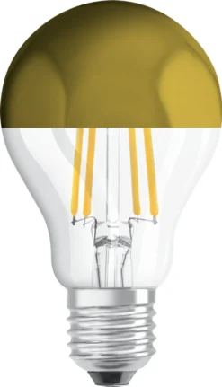 Osram LED Filament Leuchtmittel Birne Star Classic 4W = 37W E27 Koipfspiegel Gold 420lm Warmweiß 2700K