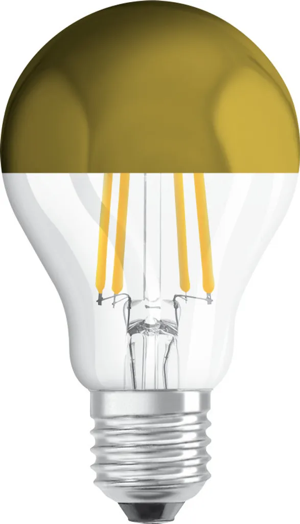 Osram LED Filament Leuchtmittel Birne Star Classic 4W = 37W E27 Koipfspiegel Gold 420lm Warmweiß 2700K