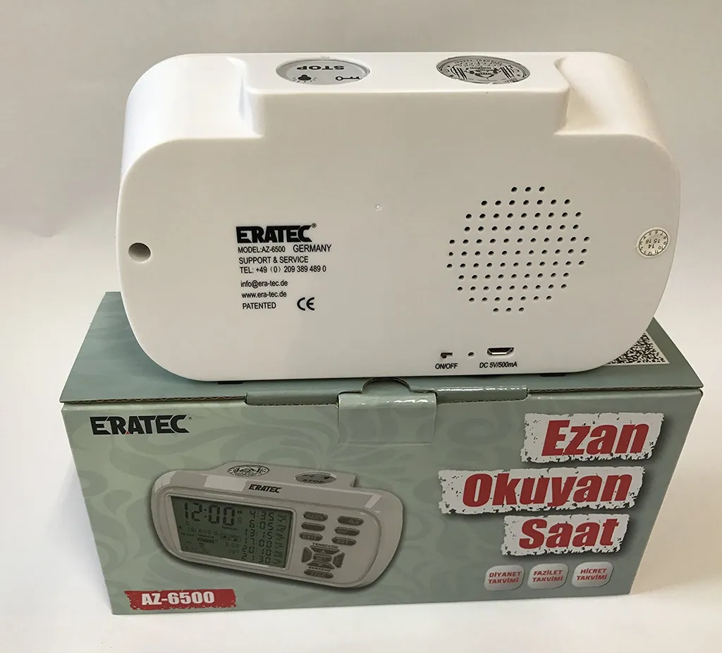 ERA-TEC AZ-6500 Ezan Saati, Gebetsuhr, Azan Clock - Weiß - Image 2