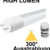 90 Cm HIGH LUMEN LED-Röhre T8 / G13, 14 Watt, 1890 Lumen, 300° Ausstrahlung, Lichtfarbe Tageslichtweiß / Kaltweiß 6000K Entspricht 24 Watt Leuchtstoffröhre