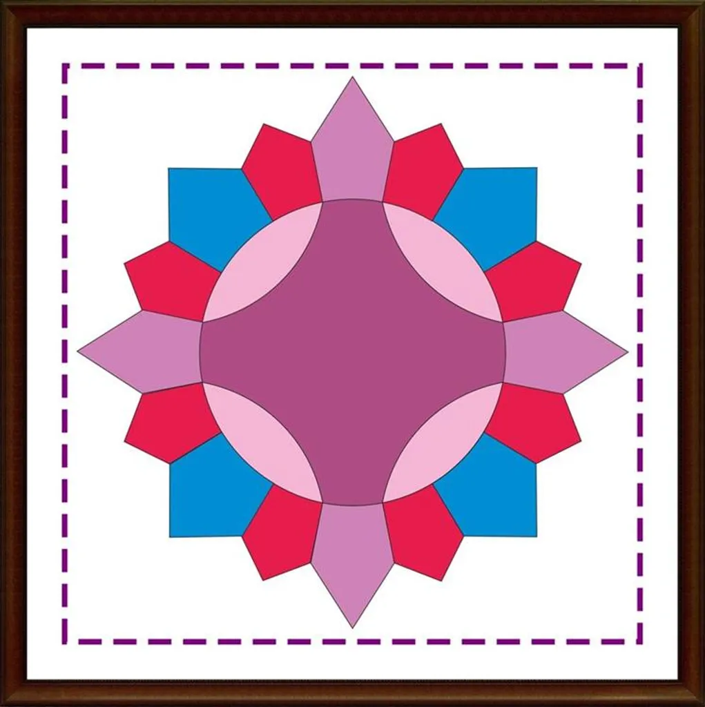 Brimfield Block Vorlage Nähen Patchwork Quilting Lineal 10 Zoll - Image 3