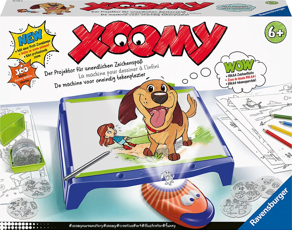 Ravensburger Spielwaren XOOMY® Maxi A4 Malsets Basteln & Kreativitätsspielzeug Ravensburgertopartikel PB22 HK22 Zeichenprojektor