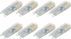 8x G9 LED Glühbirne Warmweiß AC220V 3W Birne Leuchtmittel SMD2835 Dimmbar