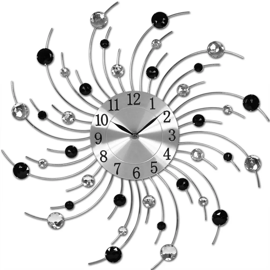 Moderne Designer Wanduhr - Schwarz/weiß