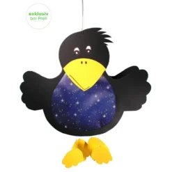 Laternen Bastelset Rabe, 5 Stück