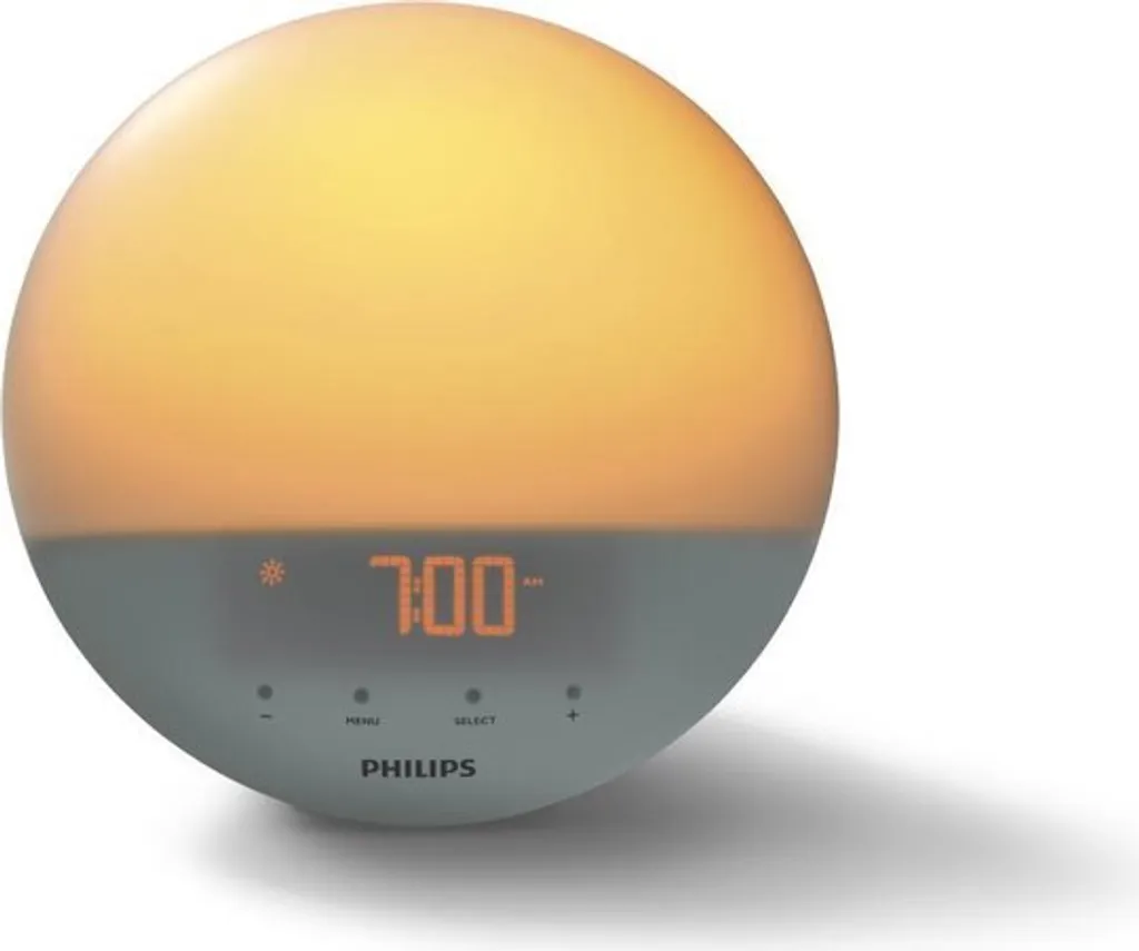 Philips HF3519/01 Wake-up Light (Sonnenaufgangfunktion, Digitales Fm Radio, Tageslichtwecker) Weiß - Image 2