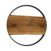 XXL Wanduhr Mit Stahlrahmen Aus Massiver Eiche Ø 58 Cm Von Holz4home® : Ø 58