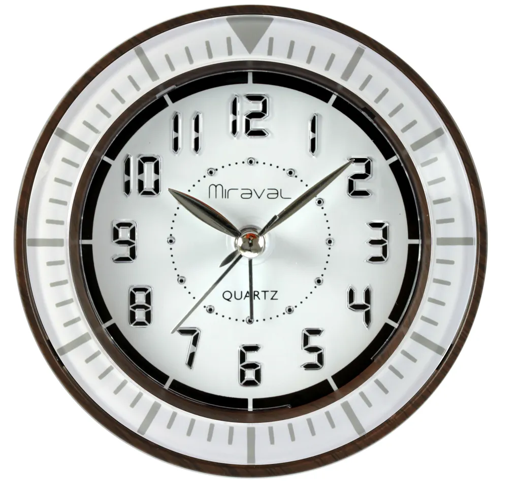 Miraval Quarzwecker Holzoptik Lautlos Kein Ticken Snooze Und Licht-Funktion Retro Wecker - 4-ADK0421-4 - Image 2