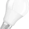 Osram LED Leuchtmittel Retrofit A60 E27 9,7W Warmweiß, Dimmbar, Weiß Matt