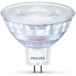 Philips LED WarmGlow Lampe Ersetzt 50W, GU5,3 Reflktor MR16, Warmweiß, 621 Lumen, Dimmbar, 1er Pack