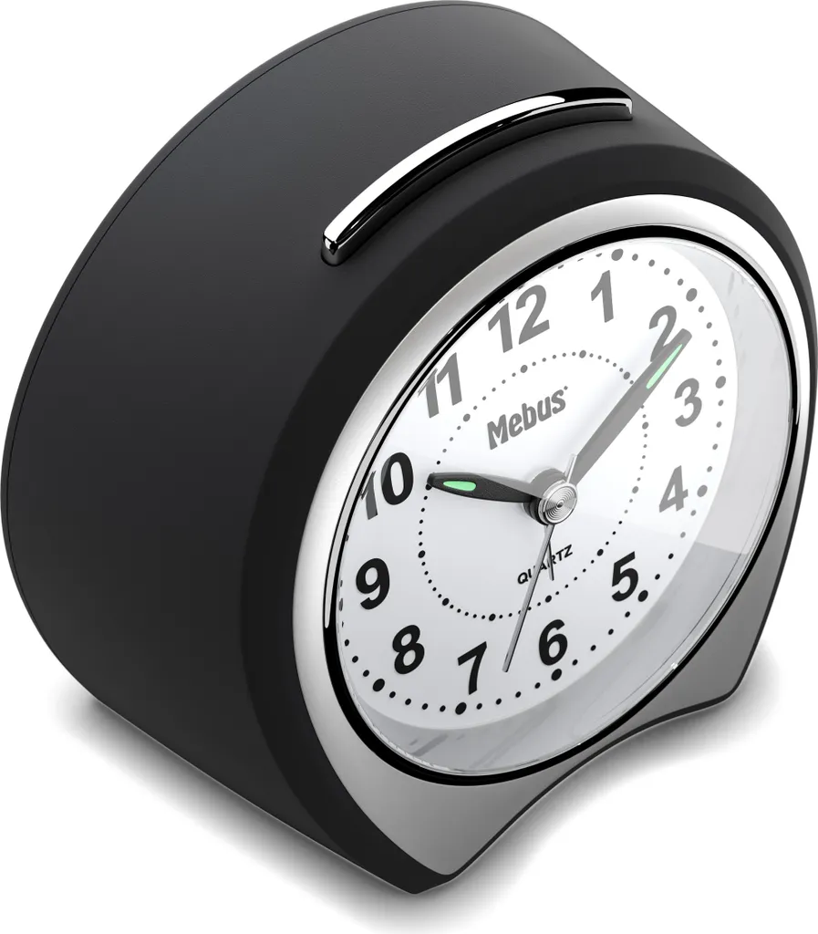 Mebus Lautloser, Extragroßer Quarz-Wecker Ohne Ticken, Mit Beleuchtung, Gut Lesbarem Zifferblatt, Großer Schalter Für Alarm - Image 7