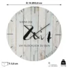Wanduhr II "Nimm Dir Zeit..." Ø45cm Sinnspruch Uhr Designeruhr Vintage Shabby Chic Batteriebetrieben