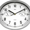 Mebus Quarz-Wanduhr Mit Thermo-/Hygrometer