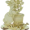 Bastelset Basteln Kinder Erwachsene Holz Osterdeko "Hasenfamilie Gärtner"