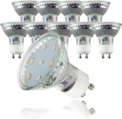 LED Leuchtmittel GU10 Energiespar-Lampe 3 Watt Glüh-Birne, Ersetzt 35 W Halogen