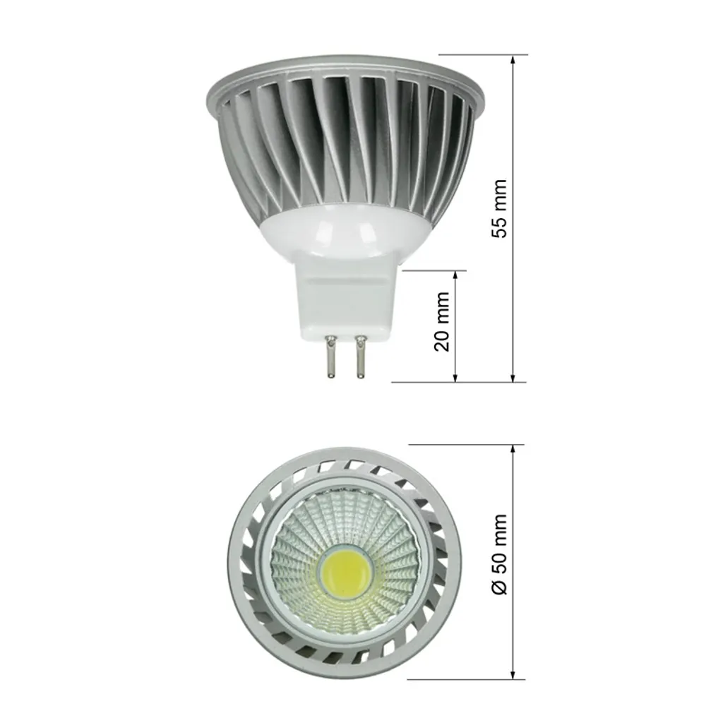 ECD Germany 10er Pack COB MR16 LED Spot 4W - 240 Lumen - 60° Abstrahlwinkel - Kaltweiß 6000K - Ersetzt 20W Halogen - Nicht Dimmbar - Birne Lampe Strahler Leuchtmittel - Image 4
