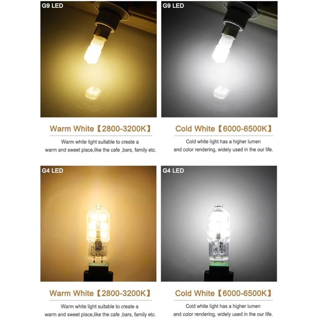 10x G4 LED Glühbirne Kaltweiß AC/DC 12V 2W Birne Leuchtmittel SMD2835 Nicht Dimmbar - Image 7