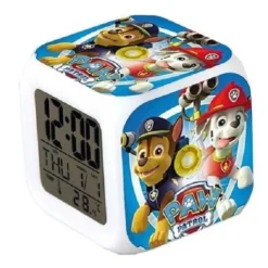 Paw Patrol Color Changing Alarm Clock Kinderwecker, Farbe:Blau