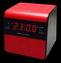 Wt 463 Radiowecker Weckradio Wecker Uhr Rot Led Ziffern 2 Weckzeiten