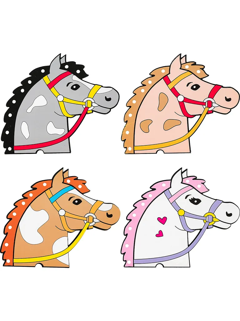 MyToys COLLECTION Spielwaren Playbox Steckenpferde Bunt Mit Zubehör Papier-Bastelsets Basteln & Kreativitätsspielzeug HK22 Pferde Basteln, Bastelpferde, Hobbyhorse Basteln, Papppferd , Papppferd, Papierpferde, Pferd Mit Stab Blackoffer2022 Artikelhigh... - Image 3