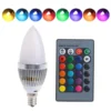 E14 3W LED RGB Lampe Kerzenform Glühbirne Dimmbar Leuchtmittel Mit Fernbedienung