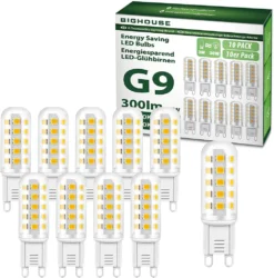 10x G9 LED Warmweiss 3W 300L LED Lampe LED Mais Glühbirne Leuchtmittel Strahler