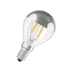 Osram LED Filament Tropfen Kopfspiegellampe 4W Fast 40W E14 Silber Warmweiß 2700K