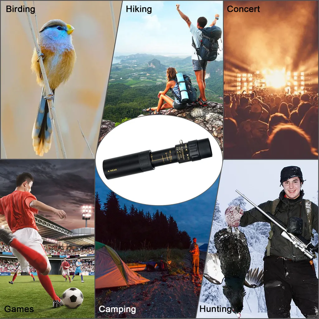 4K 10-300X40mm HD Monokular Fernglas Fokus Optik Zoom Objektiv Fernrohr Teleskop - Image 5