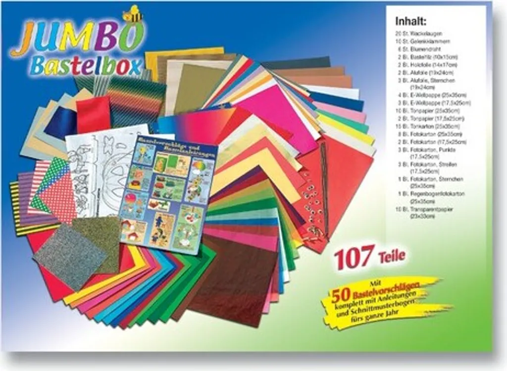 Folia Bastelpapier Koffer Jumbo 107-teilig - Image 6