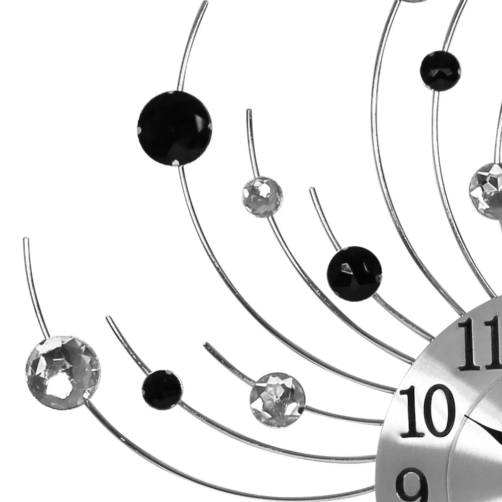 Moderne Designer Wanduhr - Schwarz/weiß - Image 3