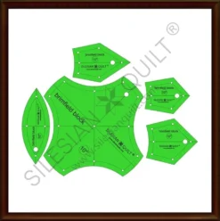 Brimfield Block Vorlage Nähen Patchwork Quilting Lineal 10 Zoll