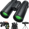 Usogood 12x50 Fernglas Erwachsene Wasserdicht, HD Kompakte Binoculars Ferngläser Mit Stativ Und Telefonadapter, Für Die Vogelbeobachtung, Jagd, Wandern, Geschenke, 12X Zoom, 1000m Sichtfeld