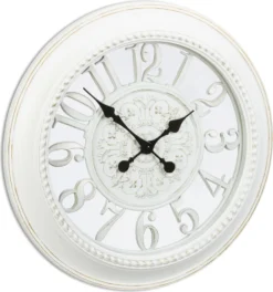 Relaxdays Wanduhr XL Mit Barockmuster