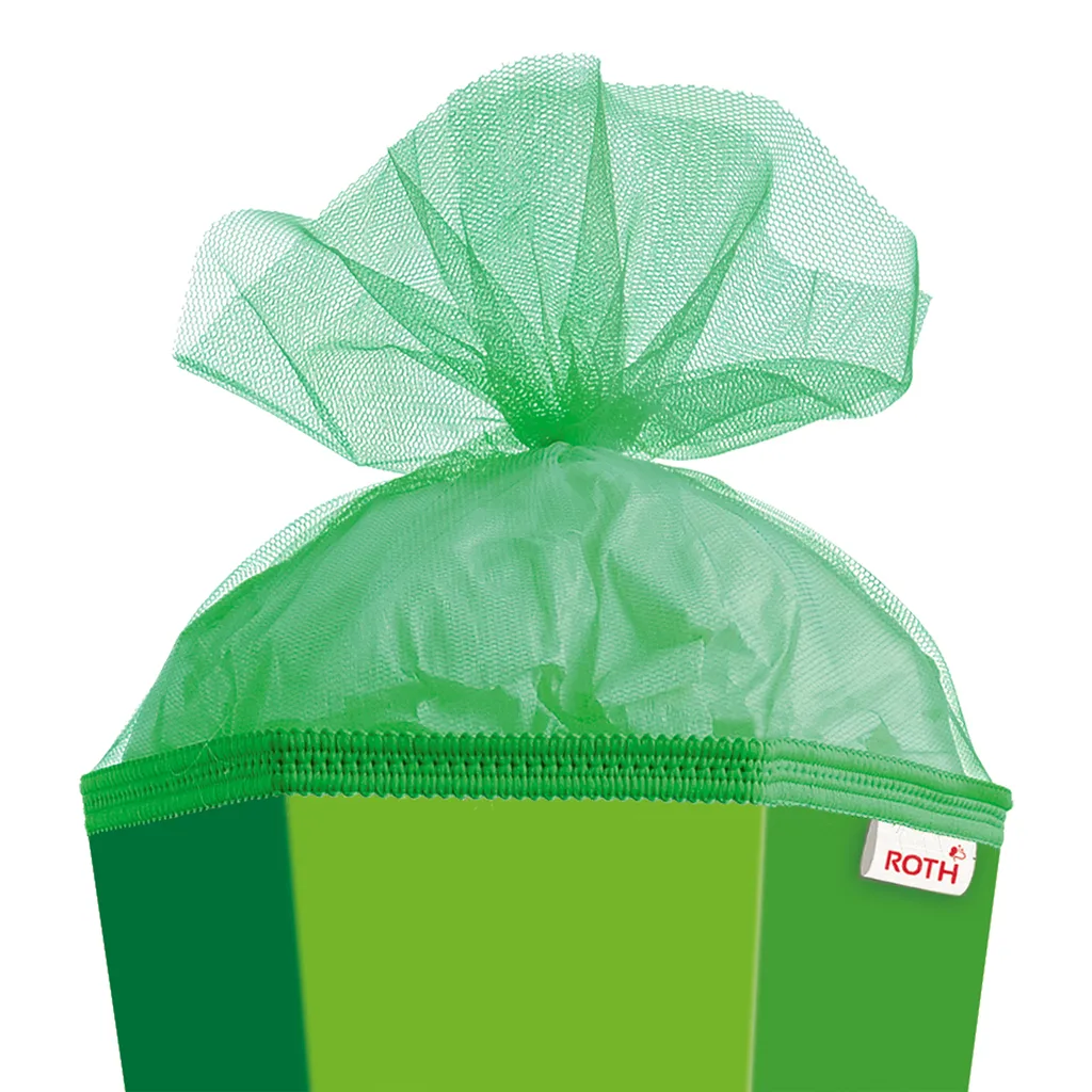 Roth XXL-Bastelschultüte 100 Cm Grün Sechseckig - Extra Stabil Durch Rot(h)-Spitze Mit Tüll-Verschluss - Image 4